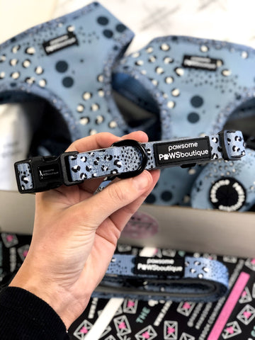 Pawsome Paws Boutique Dog Collar – Arctic Leopard